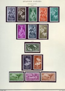 SPANISH  SAHARA SELECTION I MINT HINGED  AND NEVER HINGED STAMPS  