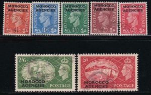 Great Britian - Morocco 1951 SC 263-269 Used Set 