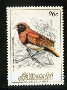 AITUTAKI 335 MH SCV $3.25 BIN $1.50 BIRDS