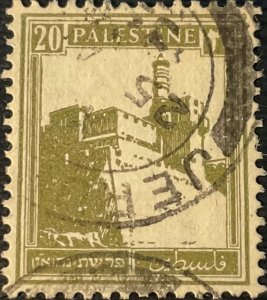 PALESTINE. BRITISH MANDATE. 1927. 10 m. Tomb of Rachel. Lot of 4 Used Stamps-