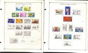 Solomon Islands Stamp Collection on 22 Scott International Pages, 1946-1976
