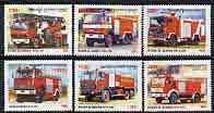 CAMBODIA  - 2000 - Fire Engines - Perf 6v Set - Mint Never Hinged