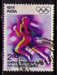 INDIA Sc# 727 USED FVF Olympic Games Running 