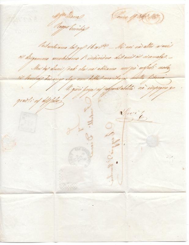 $ Italy covers/letters Scott #29 1867