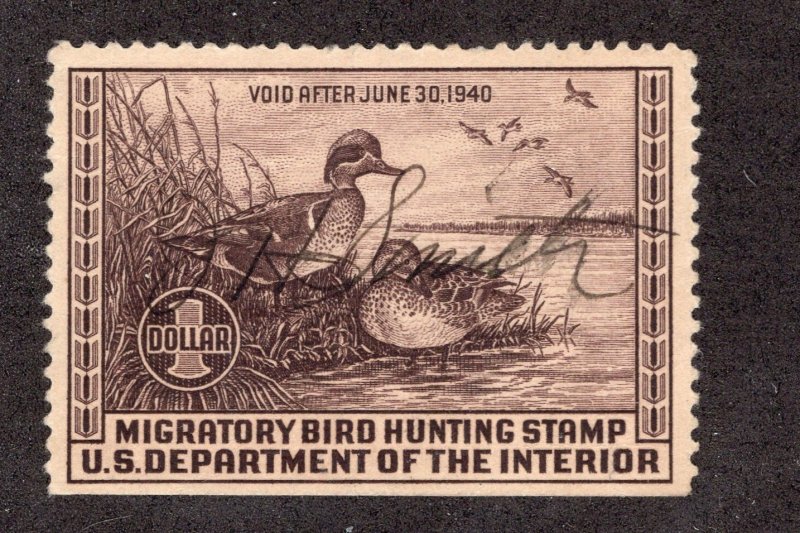 US #RW6 Duck Stamp *Minor Fault* ~jm-0474