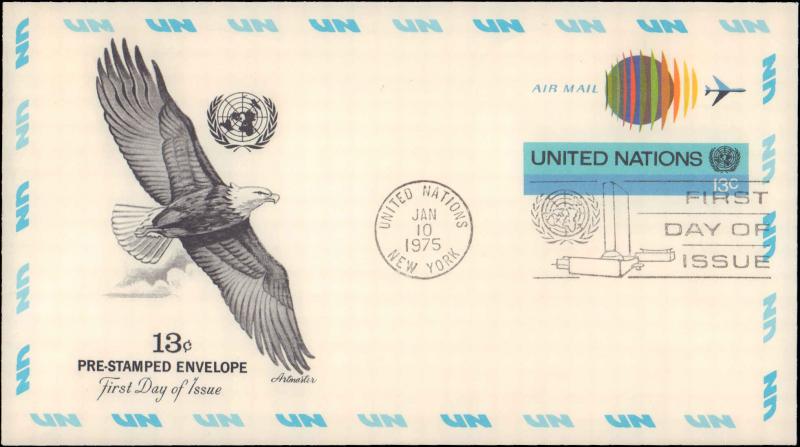 United Nations, New York, Worldwide First Day Cover, Postal Stationery