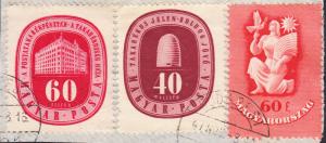 Hungary #827-828,826 Used   on Piece