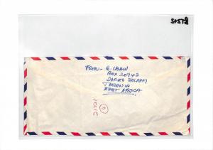 BT242 1972 TANZANIA/BRITISH KUT MIXED FRANKING *Dar* Commercial Air Cover FISH