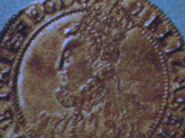 ​NAGALAND-1973- ELIBAZETH I- GOLD COIN-1602 CTO S/S VF-OG FANCY CANCEL