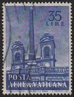 Vatican City SG#300 Used - 1959 35l.  - Statues and