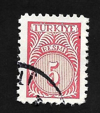 Turkey 1959 - U - Scott #O54