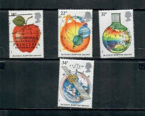 G.B 1987 COMMEMORATIVE SET ISAAC NEWTON  ISSUE , USED