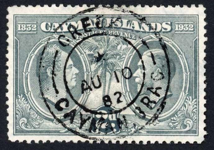 Cayman Is SG88 2d Grey with CREEK Postmark (looks Cancelled to favour) 