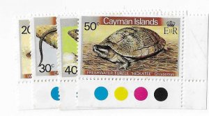 Cayman Islands Sc #467-470 set of 4 animals traffic light singles NH VF