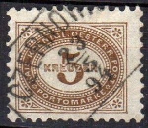 Austria Scott J4 Used with Cernowitz = Chernivtsi (Ukraine) cancel