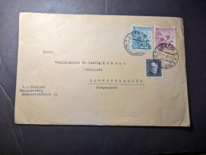 1938 Czechoslovakia Cover Liberec Reichenberg to Deutschkreutz Austria