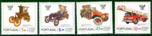 PORTUGAL 1981 FIRE ENGINES Set Sc 1516-1519 MNH
