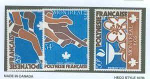 French Polynesia #C134-136  Single (Complete Set)