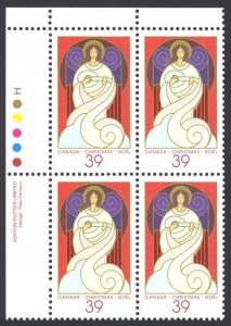 Canada Sc# 1114 MNH PB UL 1986 39c Christmas Angels