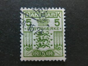 1934 A4P59F57 Denmark Late ee Stamp 5th Used-