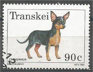 TRANSKEI, 1993, CTO 90c, Dogs, Chihuahua, Scott 285