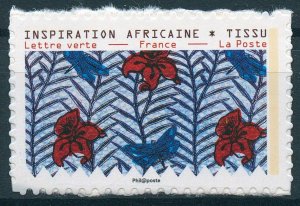 France 2019 MNH African Fabrics 1v S/A Set Cultures Traditions Patterns Stamps