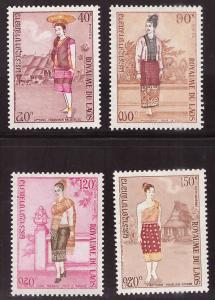 LAOS Scott 235-236,c101-102 , MNH** costume set 1973