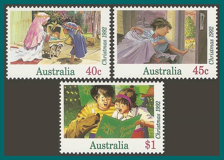 Australia 1992  Christmas, MNH #1303-1305,SG1383-SG1385