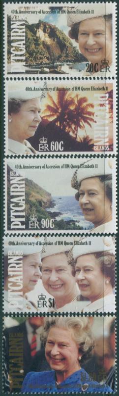 Pitcairn Islands 1992 SG409-413 QEII Jubilee set MNH