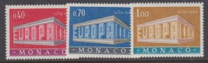 Monaco, Scott 722-724 (Yvert 789-791), MNH