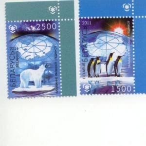 2011 Belarus Polar Regions & Glaciers (Scott New) MNH