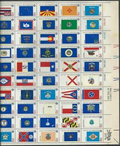 United States  Scott 1682a Sheet  MNH  State flags