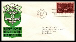 US 949 Doctors Ioor Typed FDC