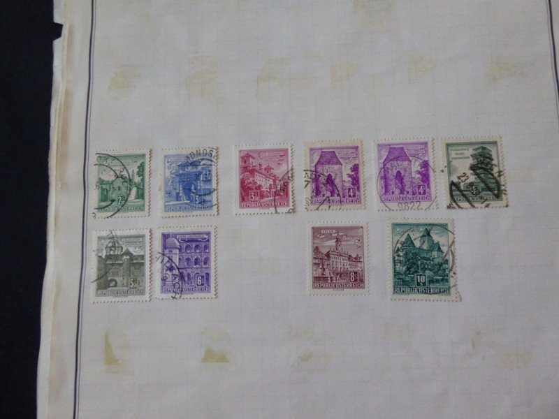 Austria 1850-1959 Stamp Collection on Album Pages