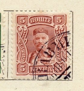 Montenegro 1907 Early Issue Fine Used 5kr. NW-173956