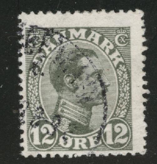 DENMARK  Scott 101 used 1918 stamp CV$10