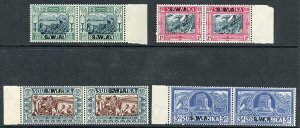 South West Africa SG105/8 Set of 4 (pairs) U/M Cat 110 pounds
