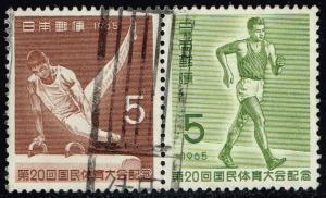 Japan #853a Sports Pair; Used (0.65)