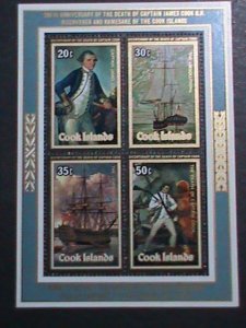 COOK ISLANDS-1979-SC#513a  BICENTENARY DEATH OF CAPTAIN COOK :MNH S/S VF