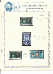 Dahomey & Cameroun Collection, John F. Kennedy, 3 Pages, Mint NH