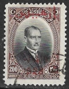 TURKEY 1928 200g Second Izmir Exhibition Issue Sc 672 VFU