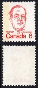 Canada Unitrade 591iii var 6c One Band MNH