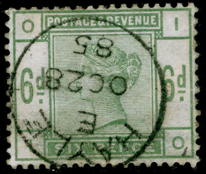 SG194, 6d dull green, FINE USED, CDS. Cat £240. IO 