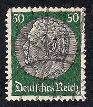 Germany #428 50pf Paul Von Hindenburg used EGRADED XF 90 XXF