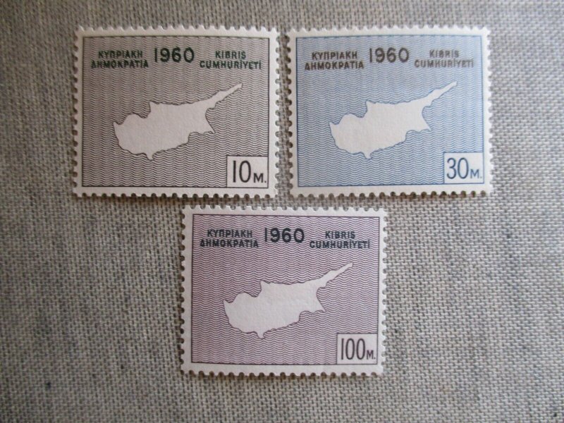 Cyprus, Scott# 198-200, MNH