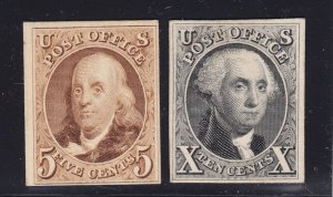 3 & 4 P4 VF unused card proofs with nice color cv $ 500 ! see pic !