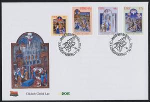 Ireland 1443-6 on FDC - Christmas, Art