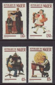 Niger 599-602 Norman Rockwell MNH VF