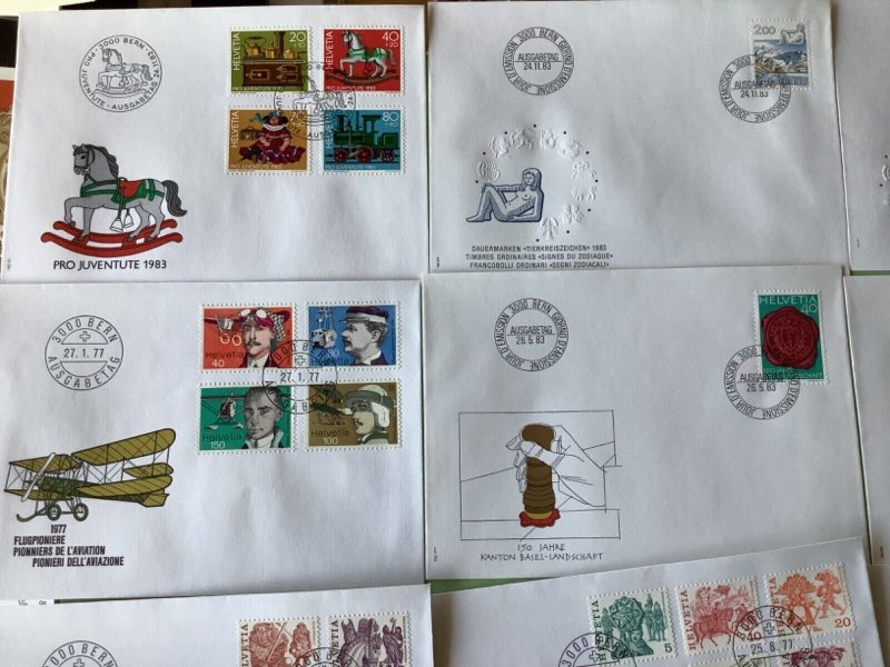 Switzerland postal  covers  16  items Ref A2162