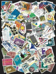 Netherlands Collection of 300 Different Large Pictorial Stamps - Used